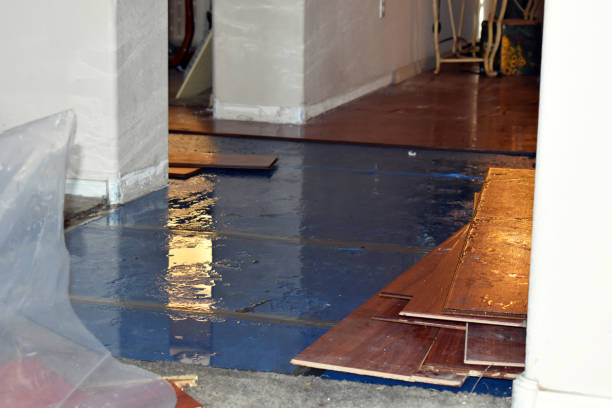 Professional Water Damage Restoration technician working in Sparta, NC